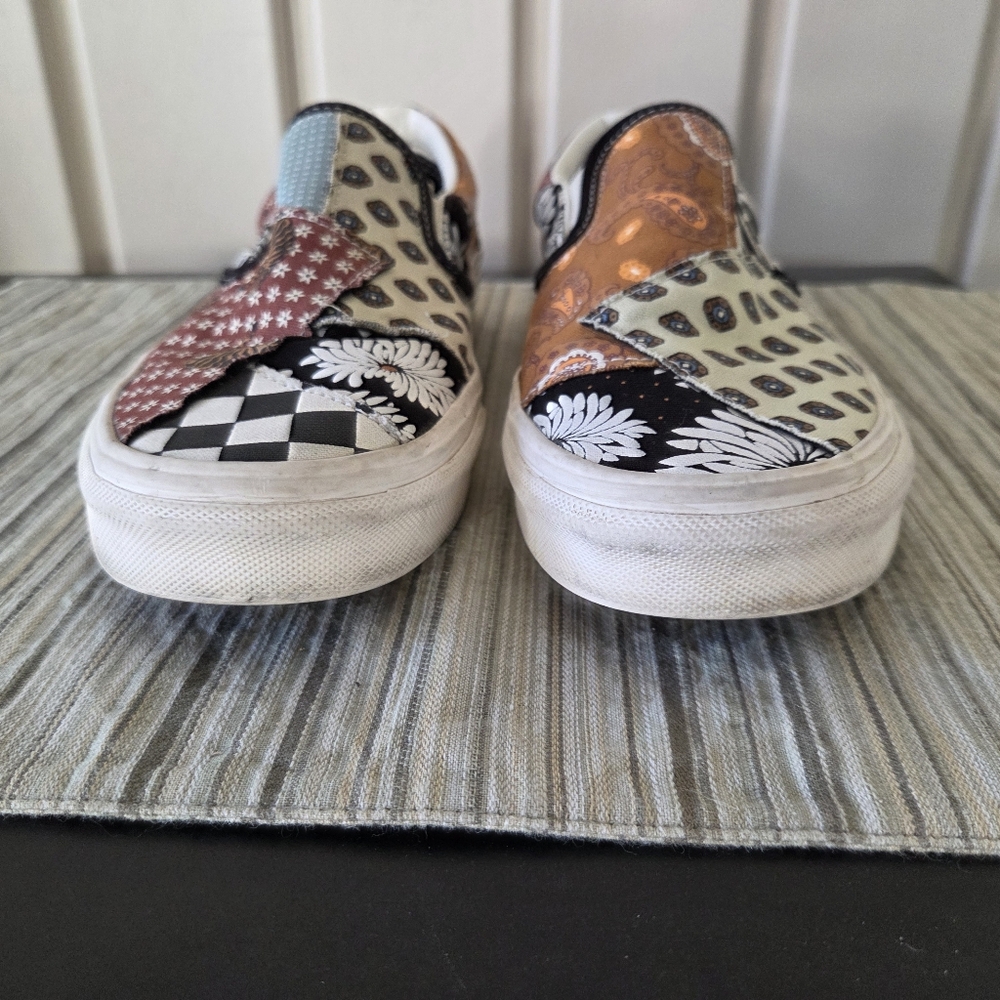 Vans Multicolor Tiger Patchwork Slip-Ons Size 8 W… - image 5